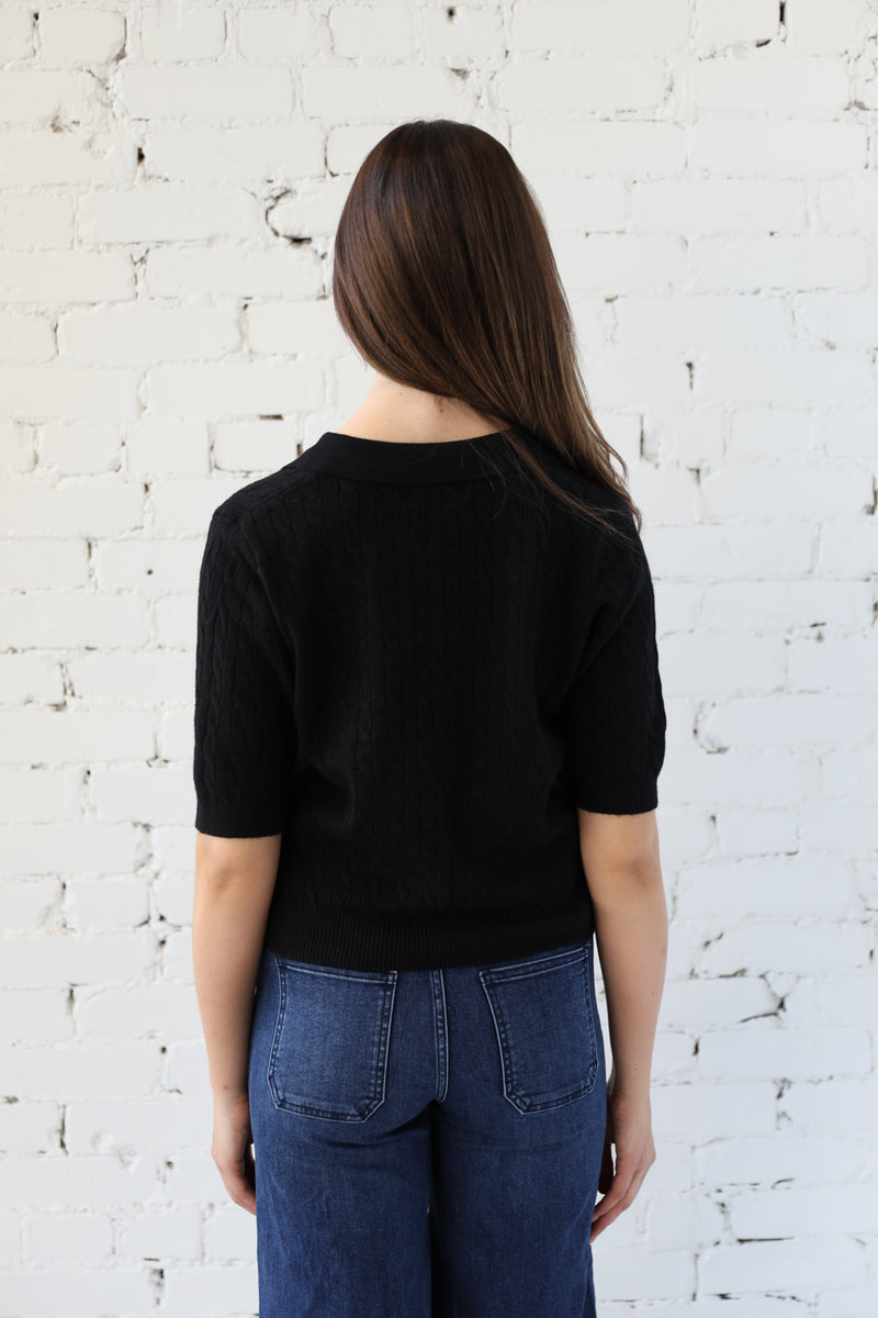Short Sleeve Polo Knit
