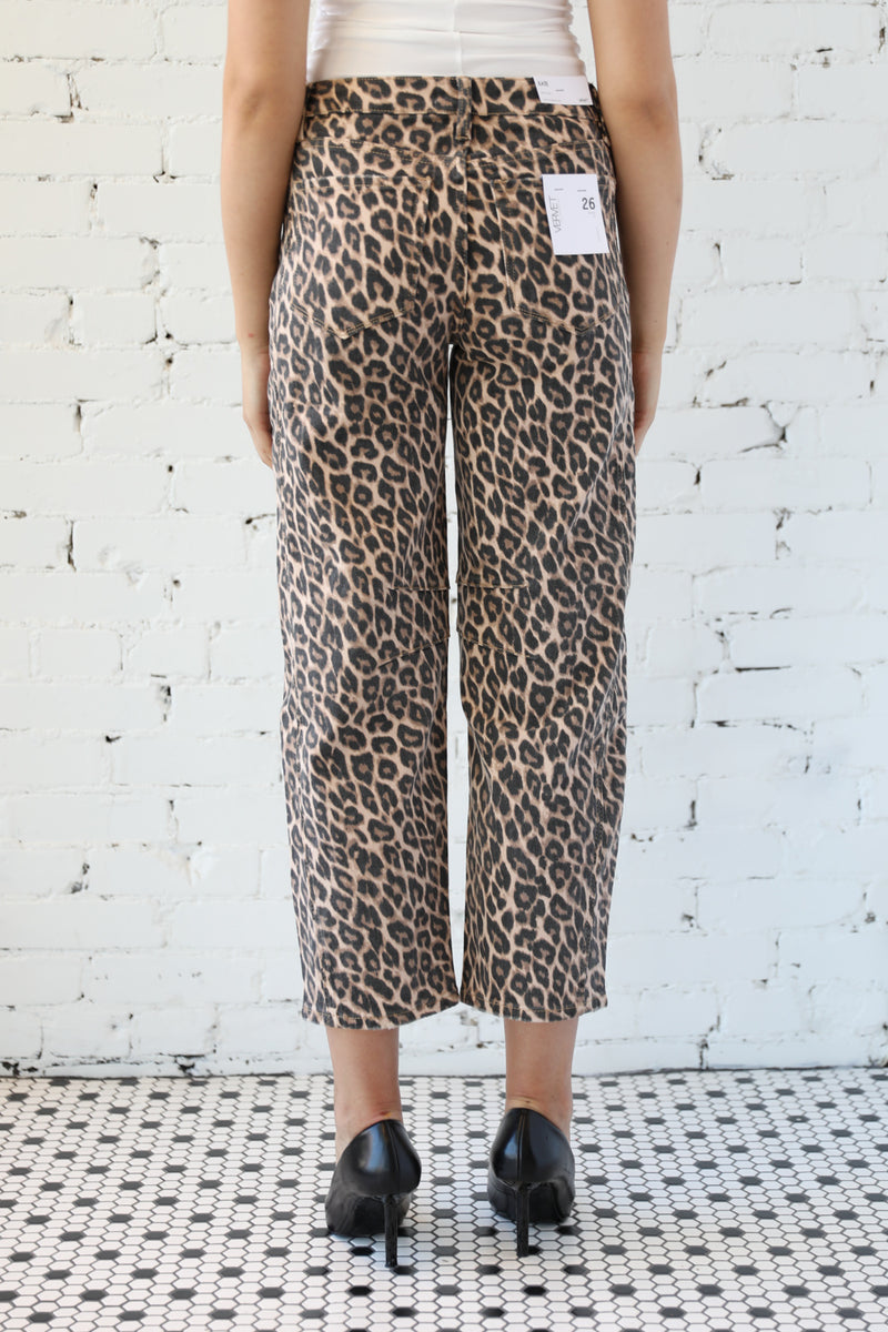 High Rise Leopard Barrel