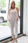 Ribbed Pocket Jumpsuit