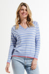 Stripe V Sweater