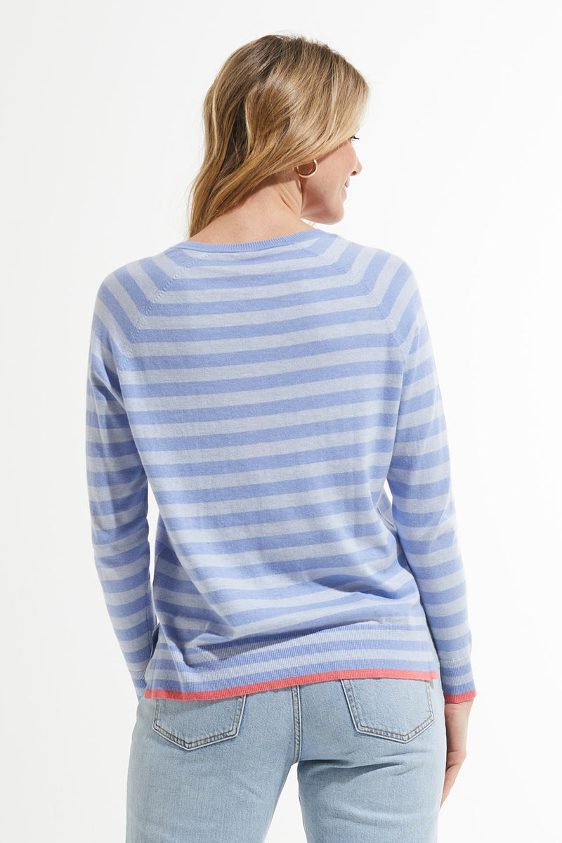 Stripe V Sweater