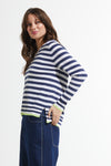 Stripe V Sweater