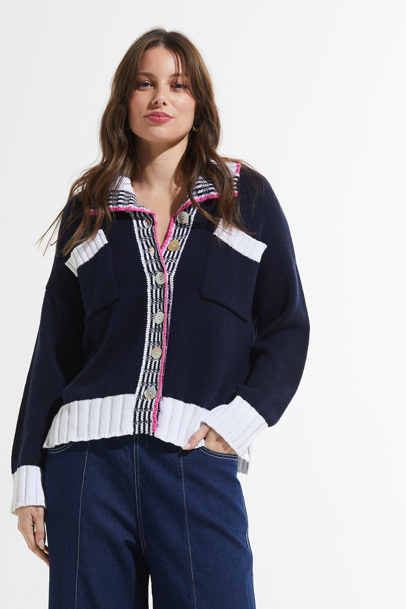 Collared Cardi