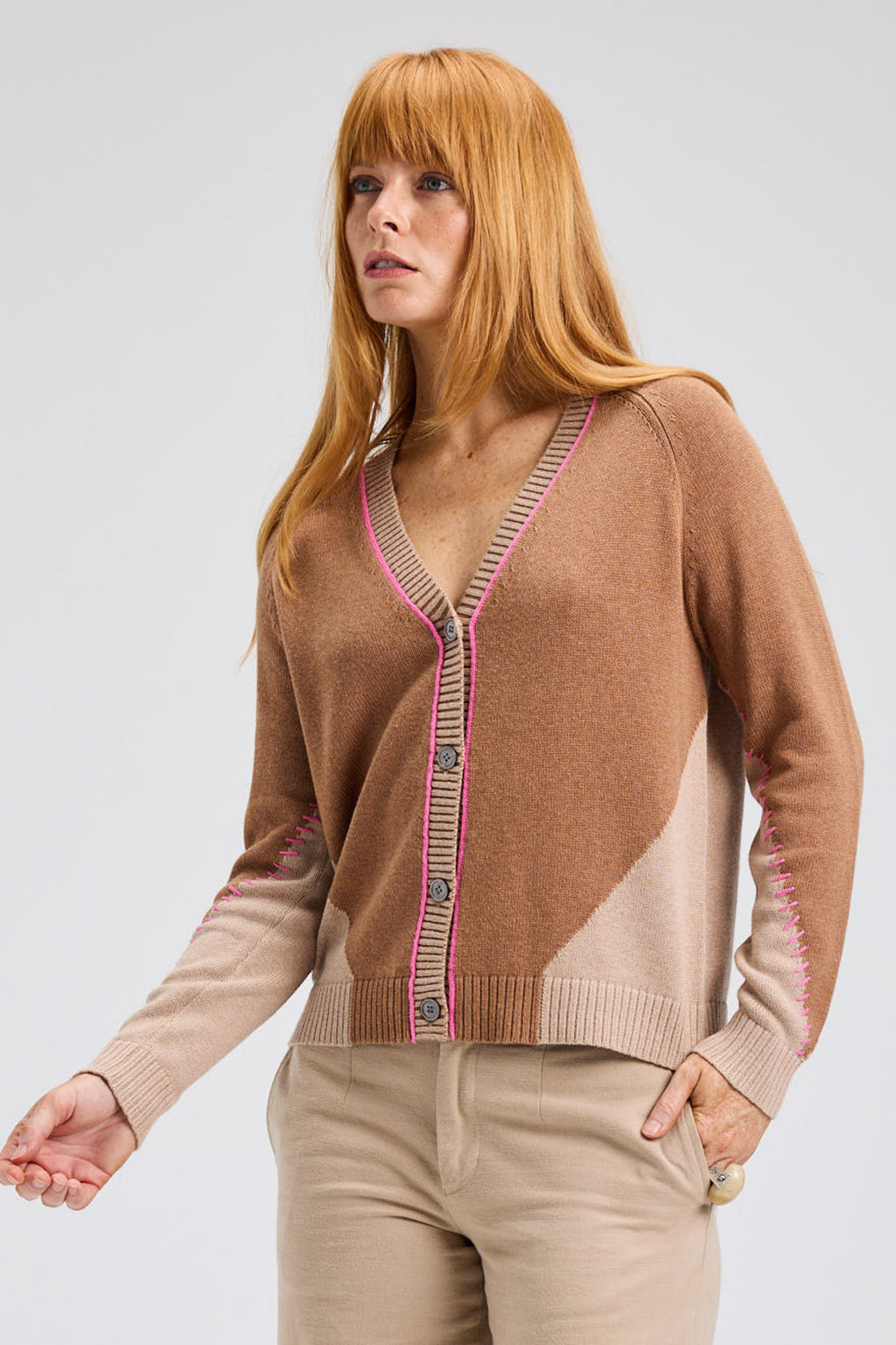 Panelled Cardi