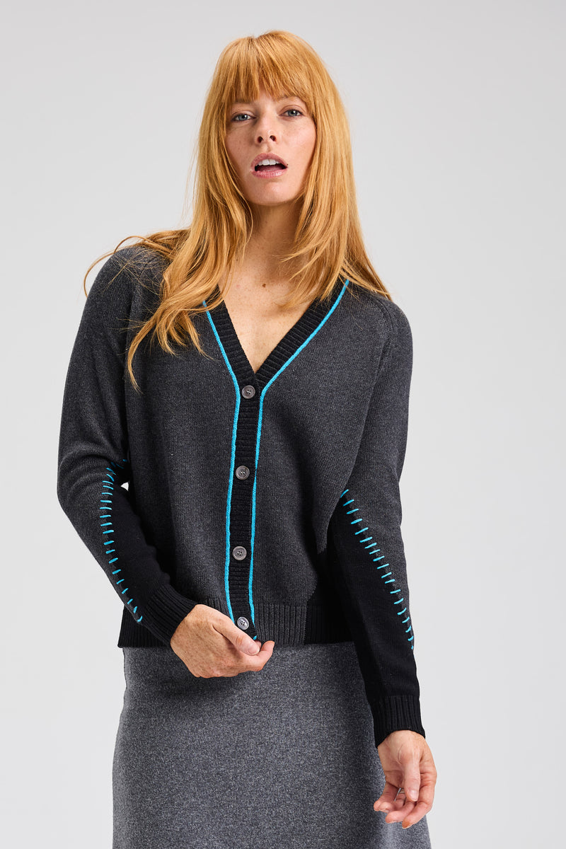 Panelled Cardi
