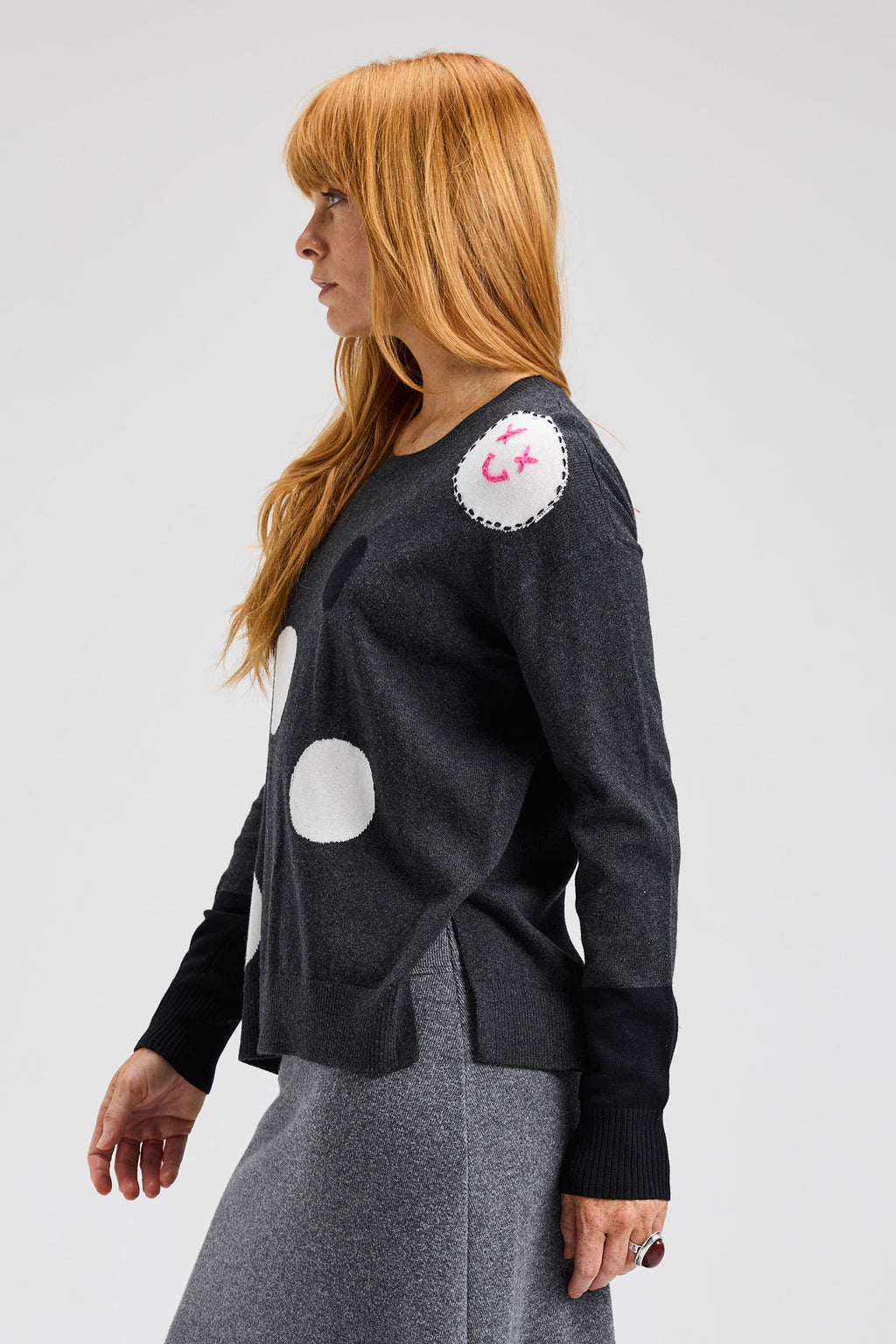 Spots Intarsia Sweater