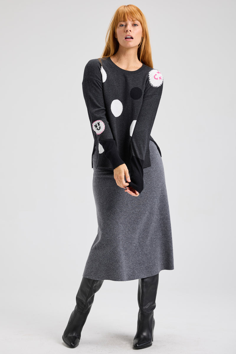 Spots Intarsia Sweater