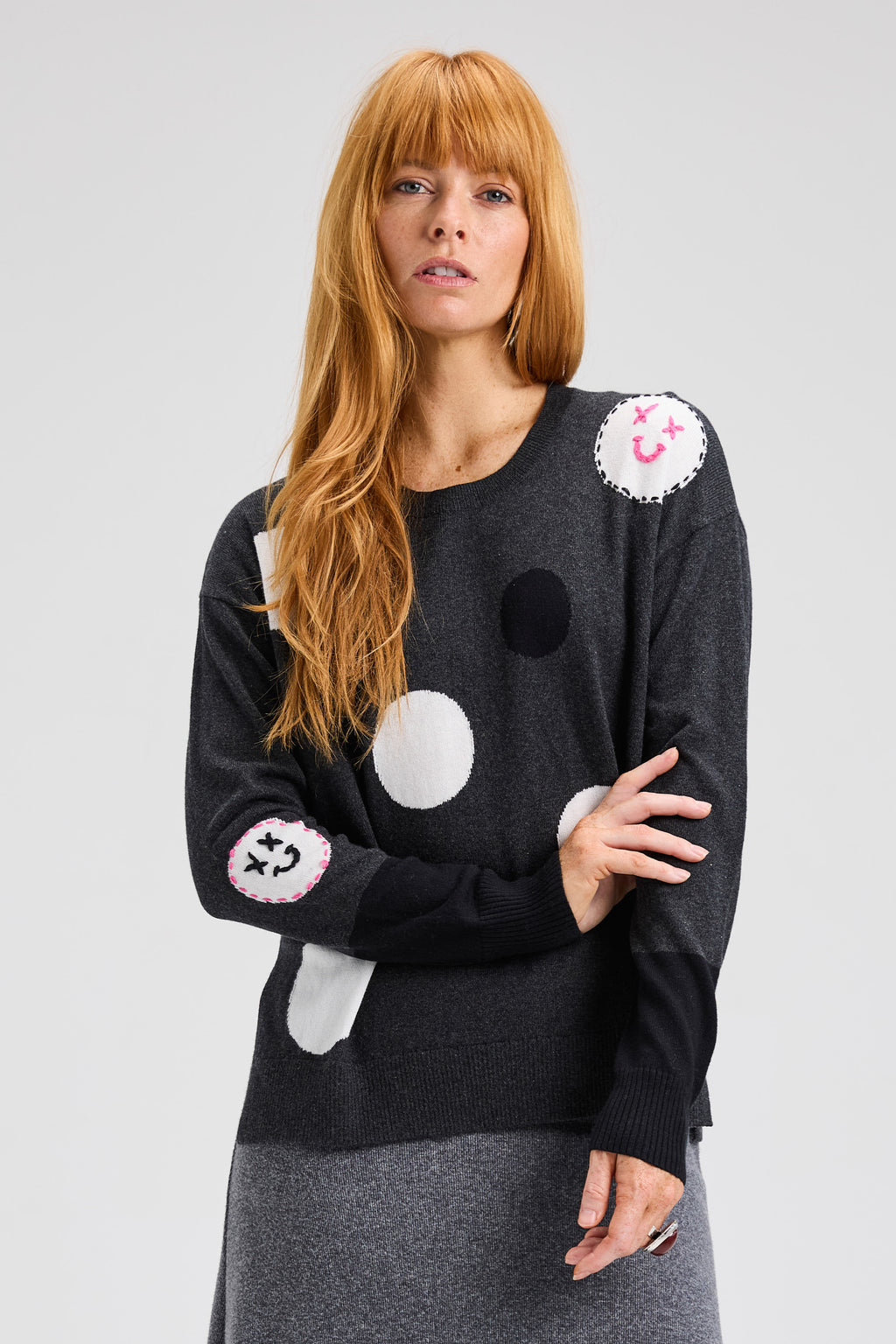 Spots Intarsia Sweater