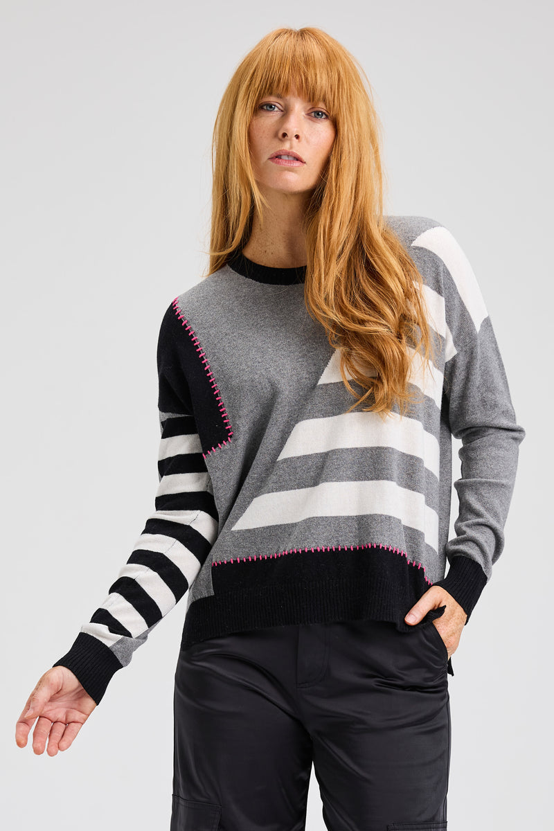 Handwork Stripe Sweater