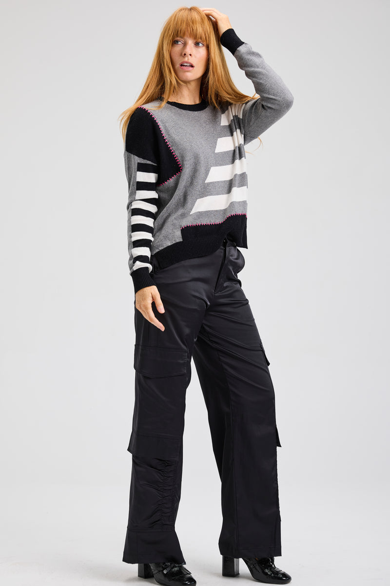 Handwork Stripe Sweater