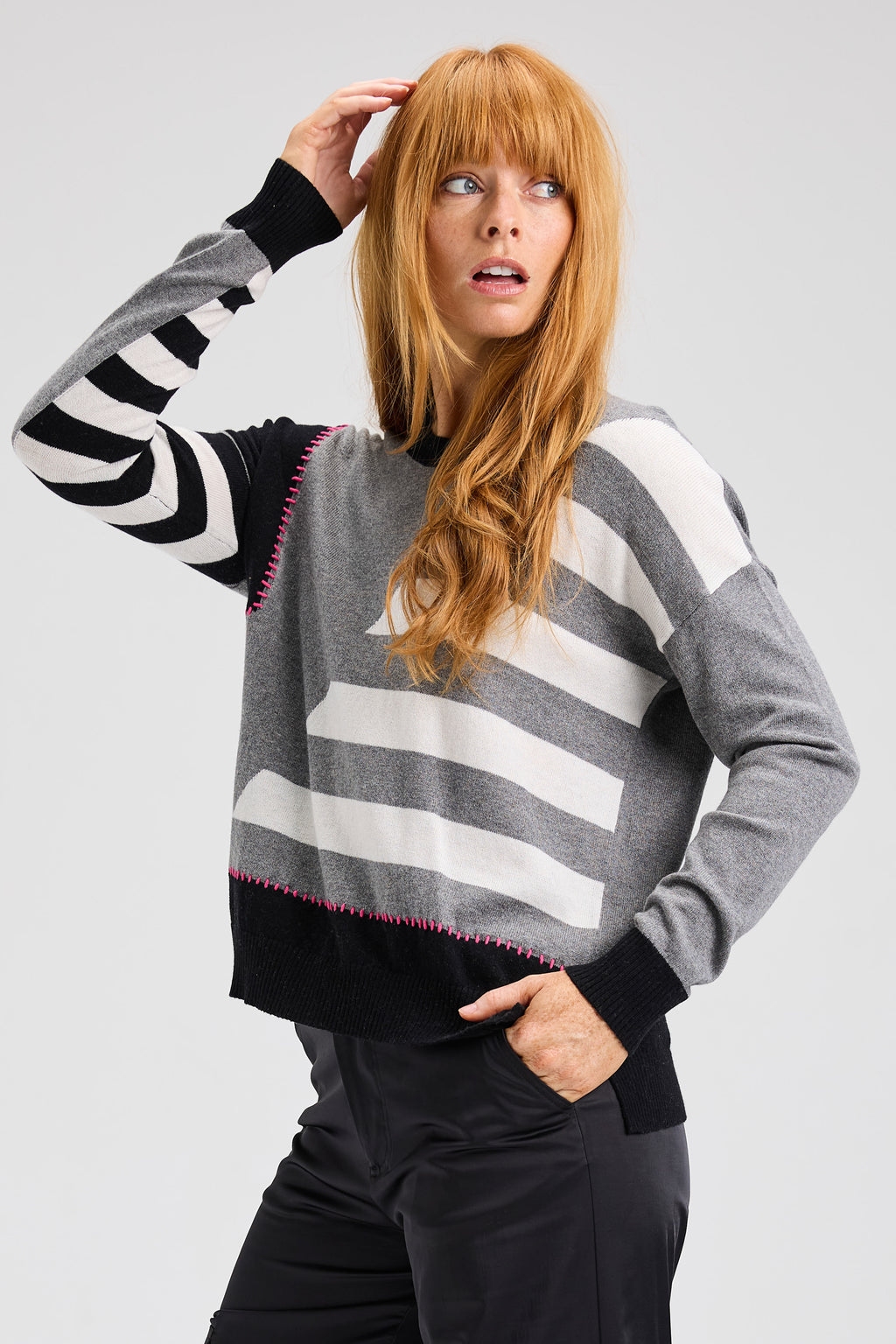 Handwork Stripe Sweater