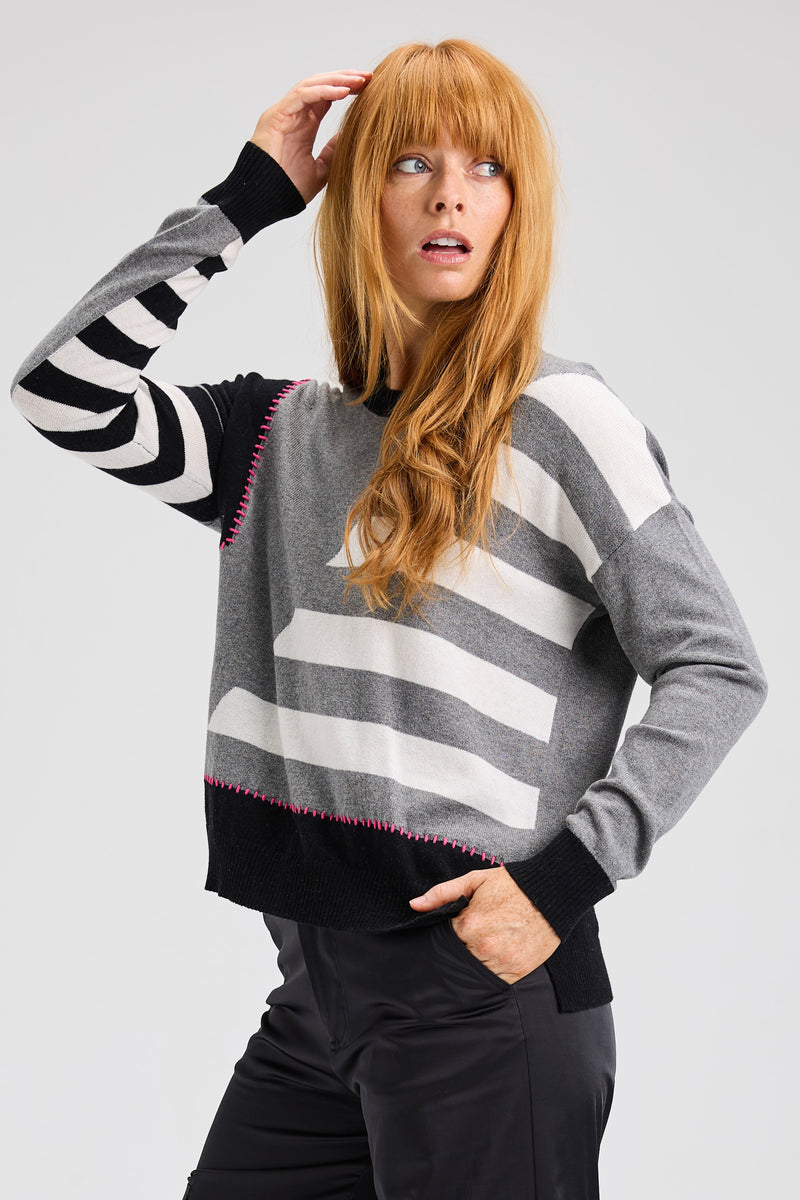 Handwork Stripe Sweater