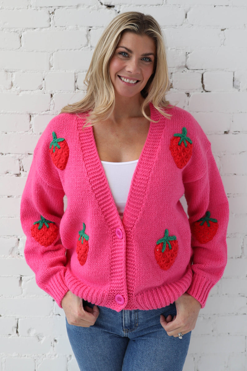 MARLEE </br>Strawberry Fields Forever Cardigan