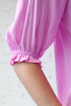 AVERY RAYNE </br>Short Sleeve Tie Front Top