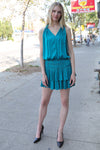 AVERY RAYNE </br>Sleeveless Dress With Pleated Details