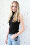 MARLEE </br>Knit Sleeveless Mock Neck
