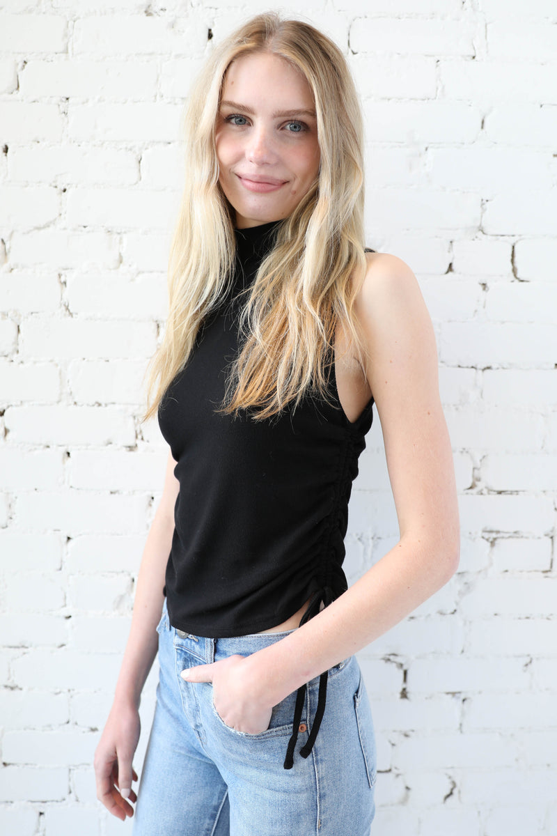 MARLEE </br>Knit Sleeveless Mock Neck