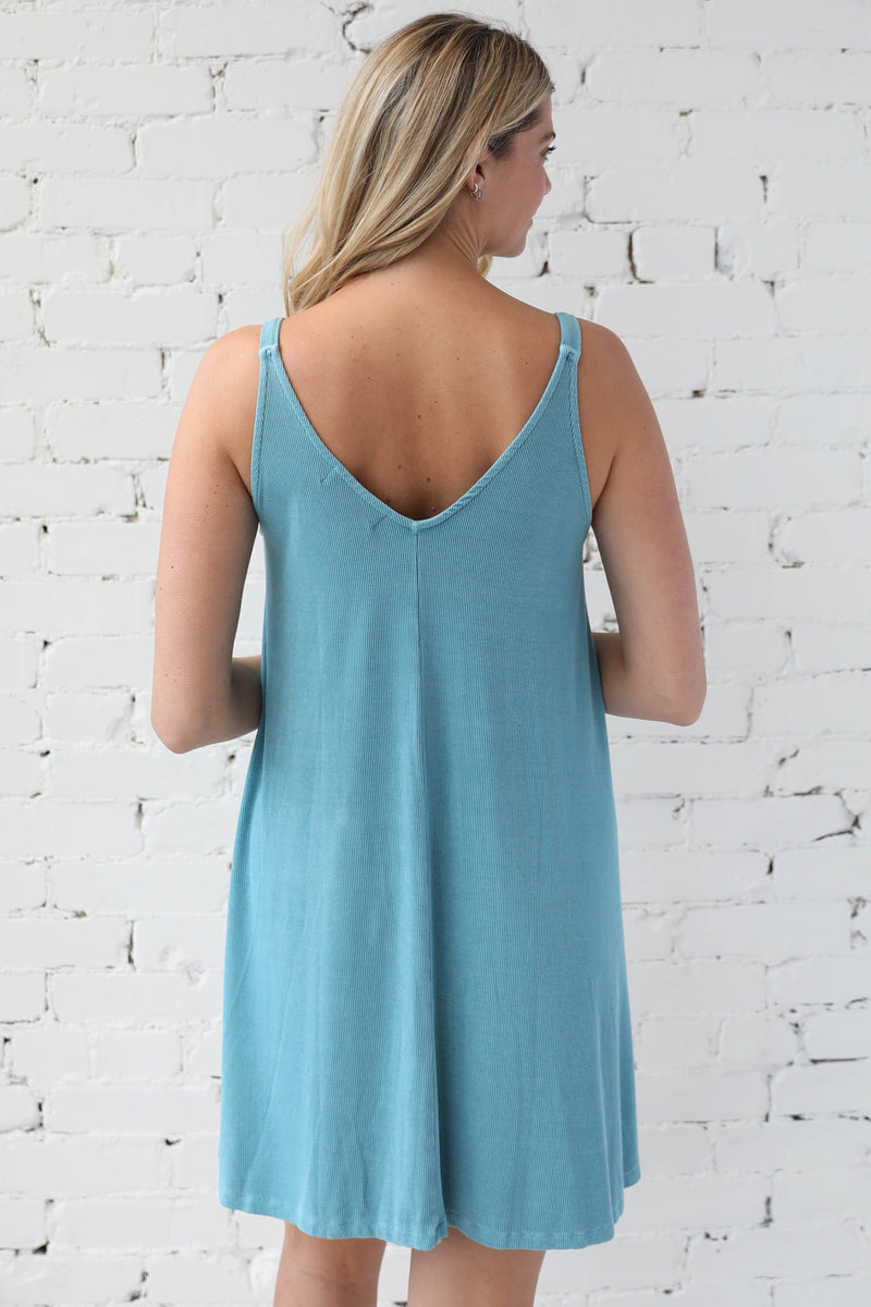 MARLEE </br>Sleeveless Ribbed Dress