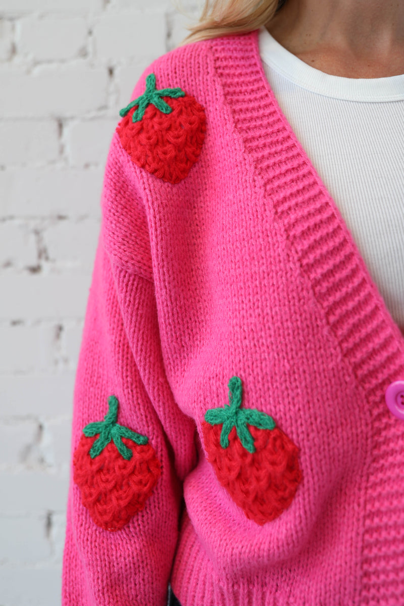MARLEE </br>Strawberry Fields Forever Cardigan