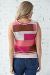 AVERY RAYNE </br>Color Block Scoop Neck Knit Tank