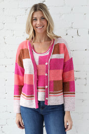 Color Block Cardigan