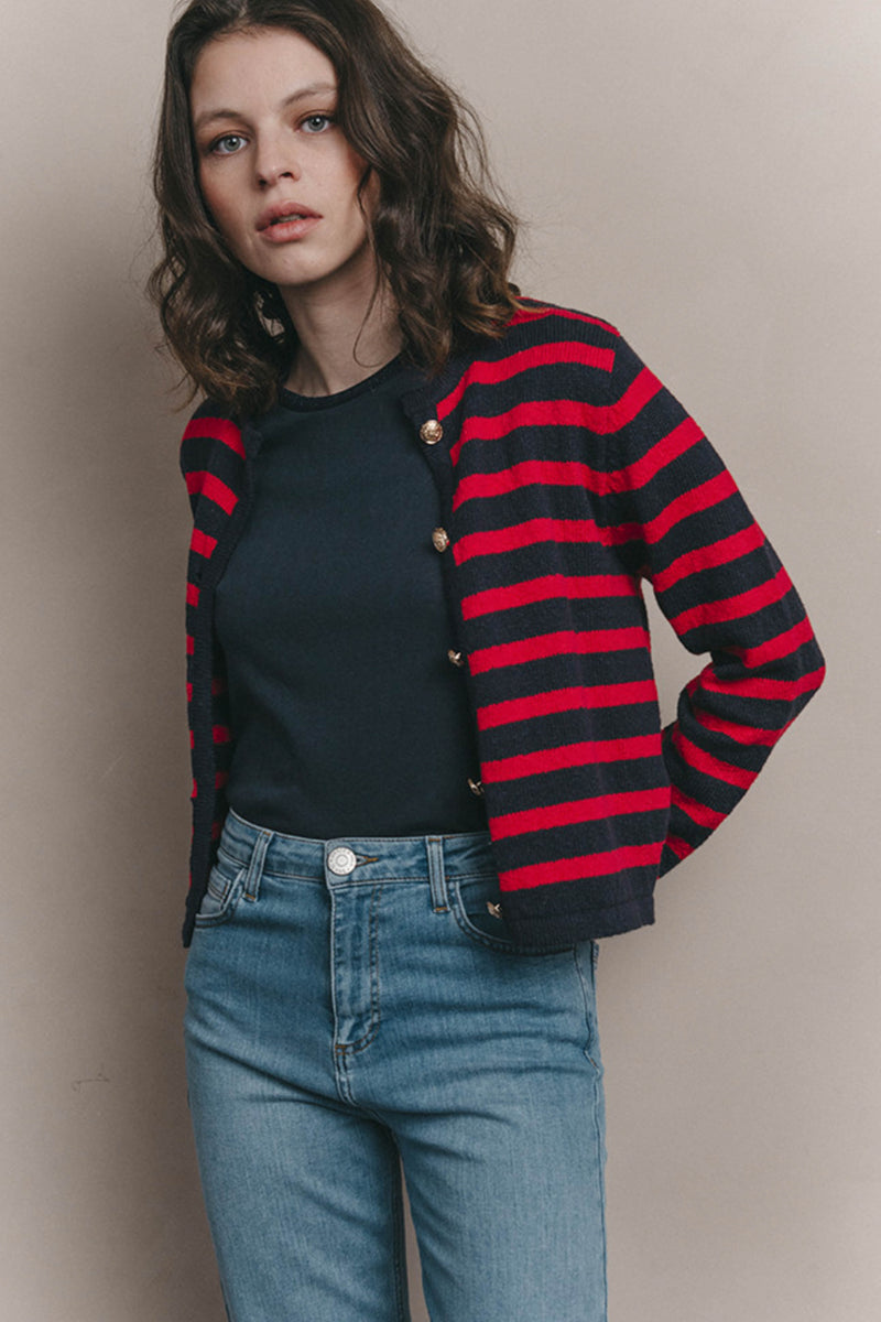 GRACE & MILA </br>Jockey Cardigan