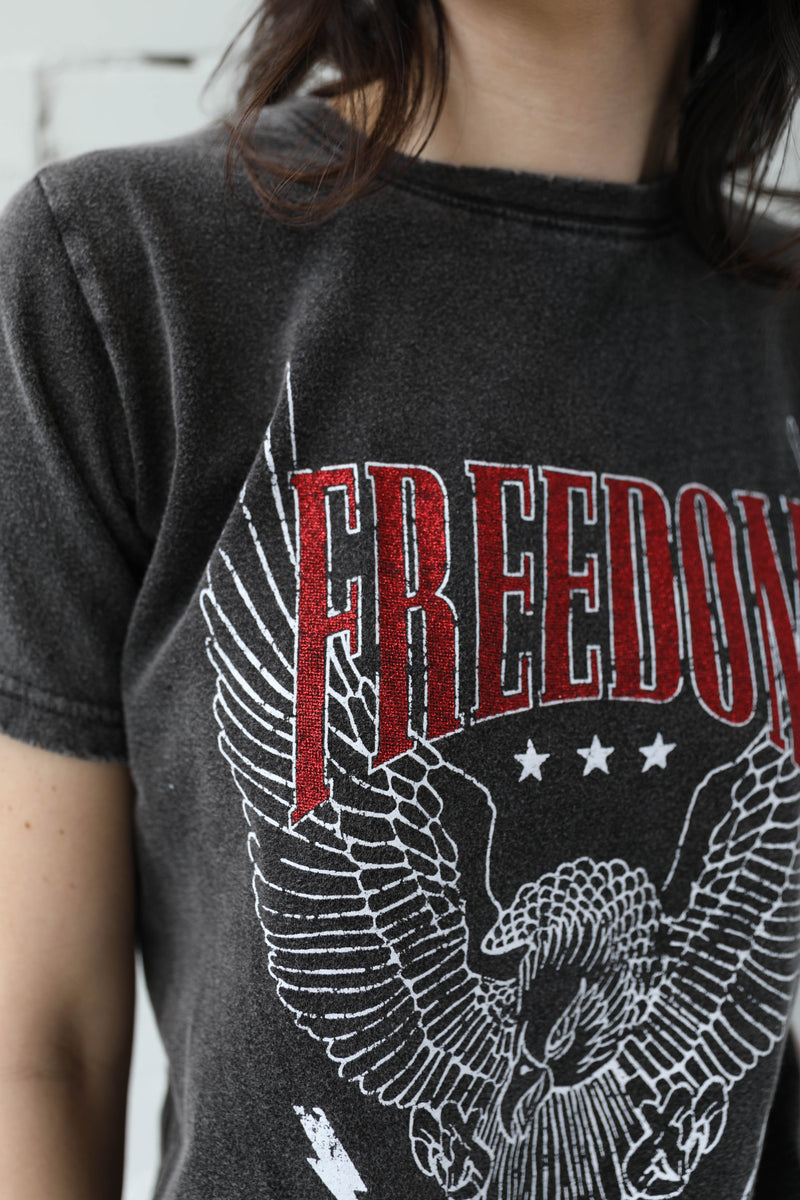 AVERY RAYNE </br>Freedom Glitter Vintage Tee