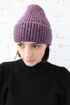 PARPAR </br>Cashmere Blend Melange Rib Beanie