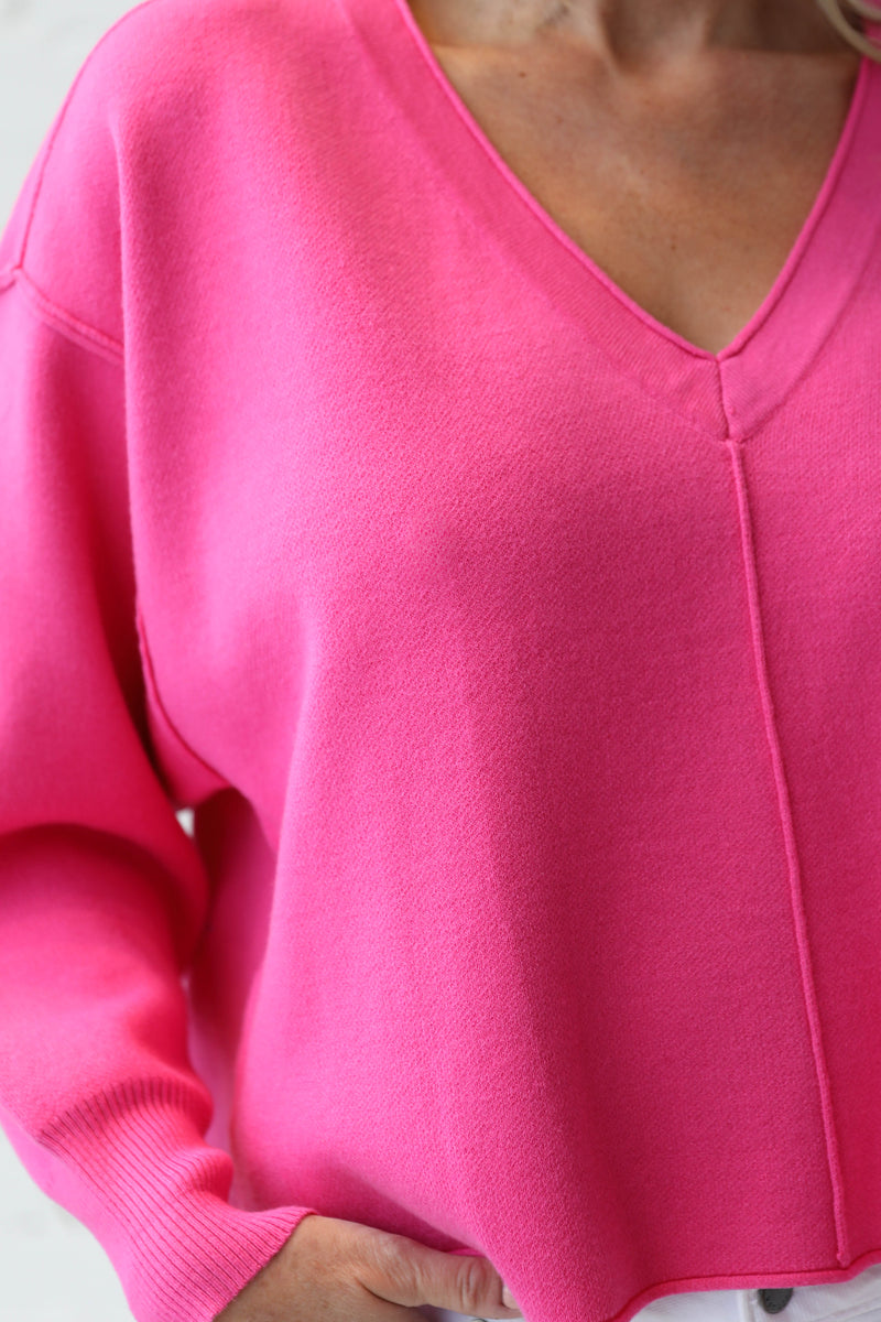 AVERY RAYNE </br>Rita Dolman V-Neck Knit