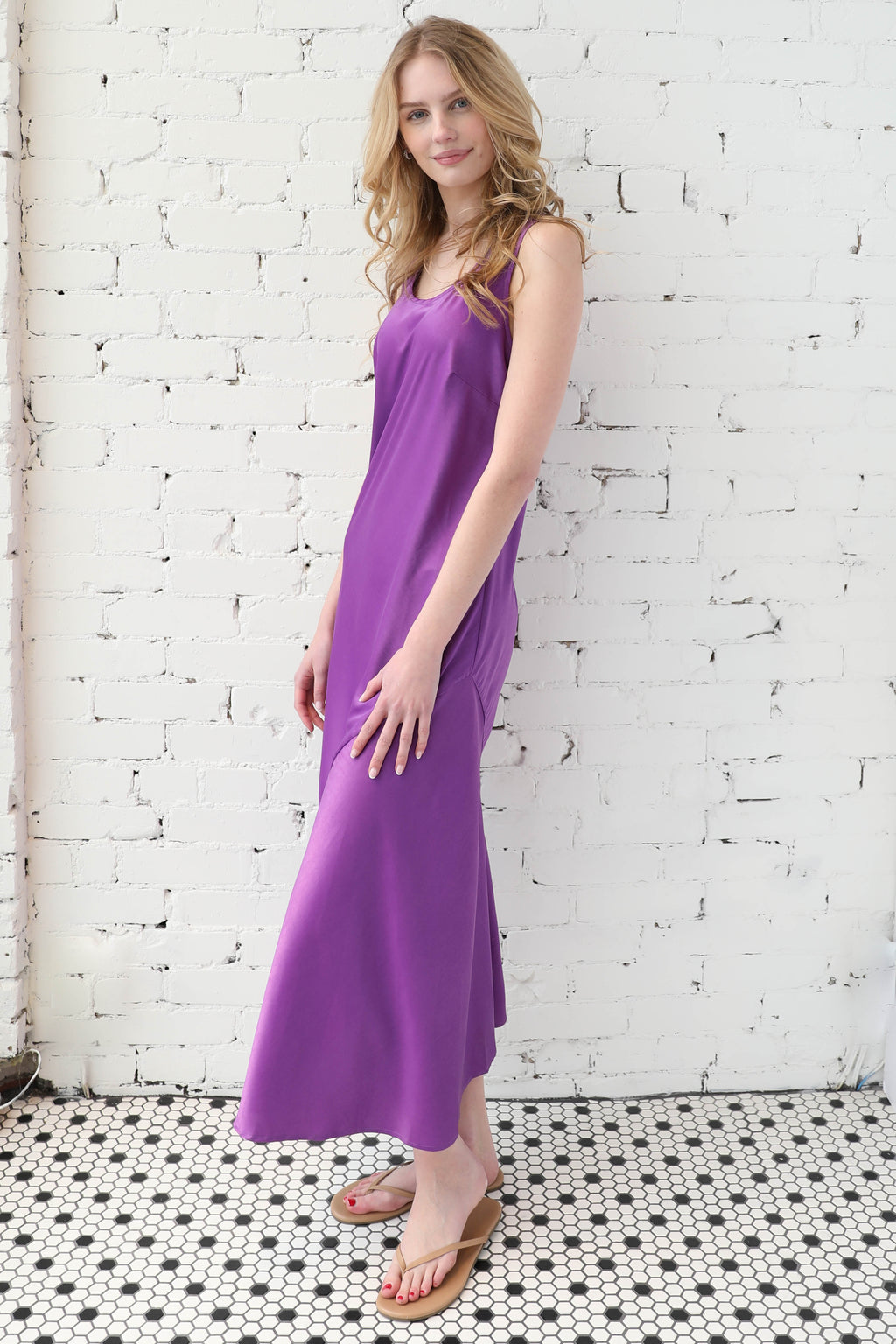 MARLEE </br>Satin Slip Maxi Dress
