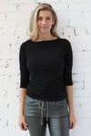 AVERY RAYNE </br>Shirred Ity Top