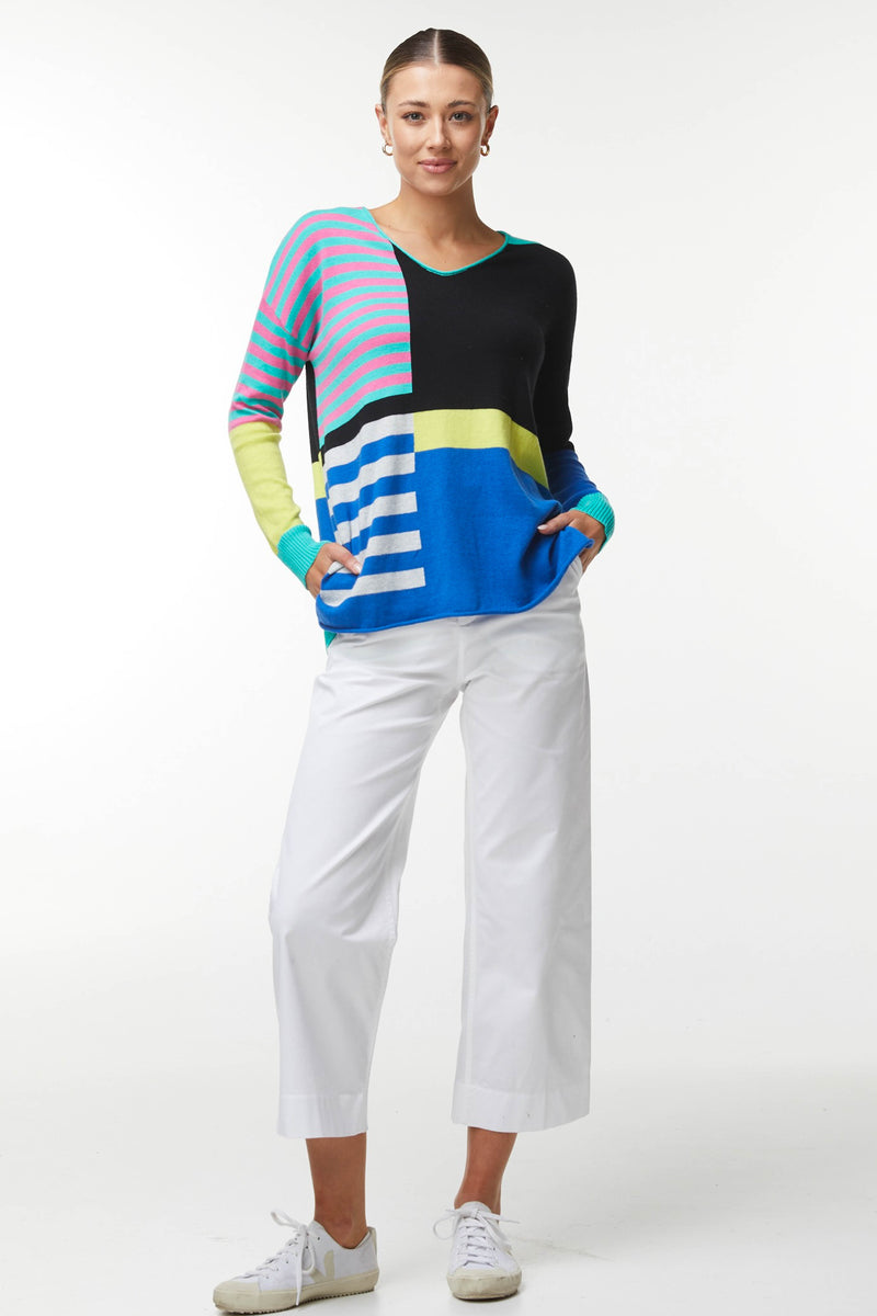 ZAKET & PLOVER </br>Fun Stripe Sweater